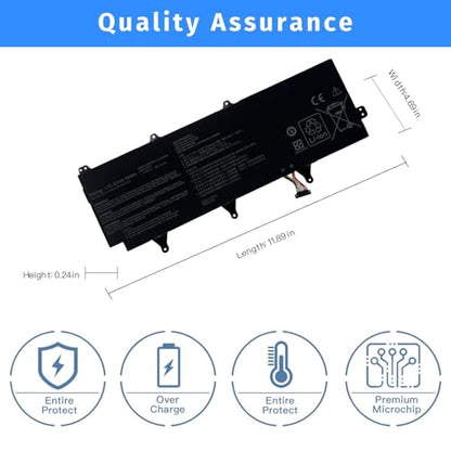 C41N1802 Laptop Battery Replacement for Asus Rog Zephyrus S 3s Plus GX701 GX701GW GX701GX GX735GV GX735GW GX735GX Series [15.4V 76Wh]