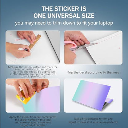 Laptop Notebook Skin Sticker Cover Decal, 12 13 13.3 14 15 15.4 15.6 inch Laptop Vinyl Skin Sticker Cover Art Protector Notebook PC (NEK-66) - color: NEK-66