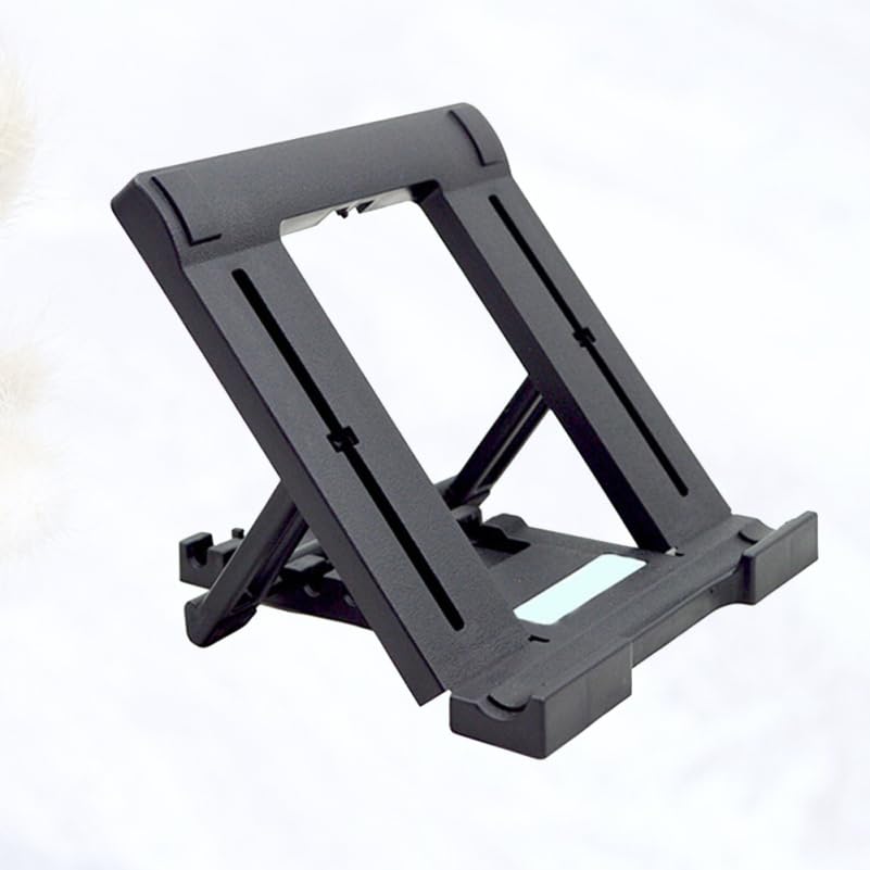 ARTIBETTER Adjustable Portable Tablet Holder Stand Mini Folding Flat Plate Bracket Compatible with Tablets and Laptops for Vertical and Horizontal Viewing