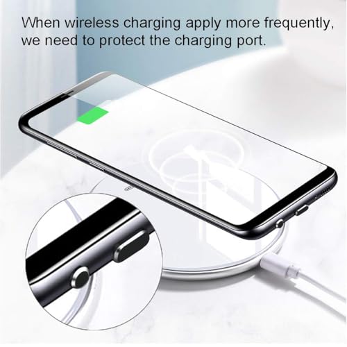 USB C Dust Plugs Charging Port Cover Caps, 2 PCS (Black) | Cable Protectors Included, Compatible with iPhone 17 16 15 Pro Max - color: Black