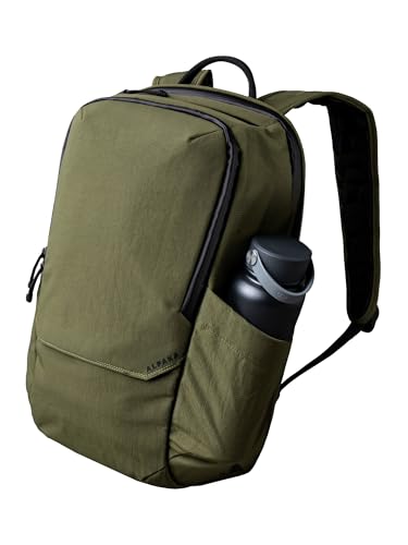 ALPAKA Elements Backpack Pro 24L Laptop Backpack Green | Fits 16-inch Laptop with Dual Bottle Pockets, Weather-Resistant Fabric Axoflux 400D, Travel Backpack for Men Work College - color: Green