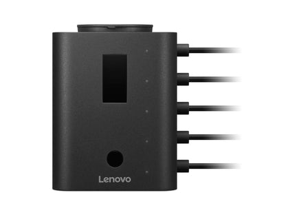Lenovo Smart Charger, Designed for Chromebooks, Charge 5 laptops at Once and Monitor Their Battery Levels, Integrated 30cm USB-C Cables