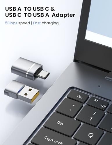USB to USB C Adapter & USBA to USBC Adapter Combo 10-Pack Set | Compatible with MacBook Pro/Air,iPhone 17 16 Pro Max/15 Plus/14 13 12 Samsung Galaxy S26/S25/S24/S23/S22