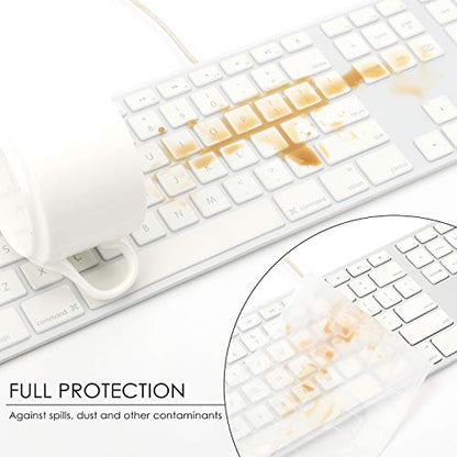 Allinside Transparent Keyboard Cover for iMac Wired USB Keyboard A1243 MB110LL/B - color: 01 Transparent