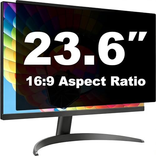 23.6 Inch Computer Privacy Screen Shield for 16:9 Widescreen Desktop | Anti-Glare Blue Light Privacy Filter; Anti Spy Privacy Screen Protector Film - color: 1 Pack