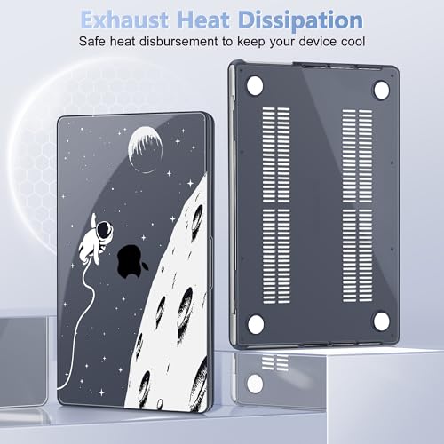 May Chen for 2026 MacBook Pro 14-inch M5 M4 M3 M2 M1 Pro/Max Chip, Release 2026 2025-2021, Model A3427 A3426 A3434 A3112 A3401 A3185, Plastic Hard Shell with Keyboard Cover, Astronaut Flight - color: Astronaut Flight