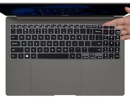 CaseBuy Keyboard Cover for 2025 2024 2023 Samsung Galaxy Book 5 4 3 2 Pro 360/360 16" 15.6", Galaxy Book 5/4 /3 Ultra|Edge 16" NP750QHA NP750XGK NP960XFG NP964XFG NP754XFG Keyboard Protector, Black - color: Black