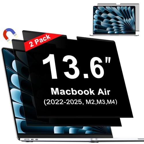 Magnetic Privacy Screen for Macbook Air 13.6 Inch (2022-2026, M2,M3,M4,M5) - size: macbook air 13.6 inch