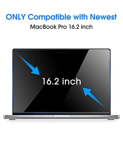 amFilm Screen Protector for MacBook Pro 16.2'' M4/M3/M2/M1 Chip | Scratch Protection, Easy to Instllation & Bubble Free, HD Clear, Ultra Thin (Regular 16.2 inch) - size: 16.2 inch