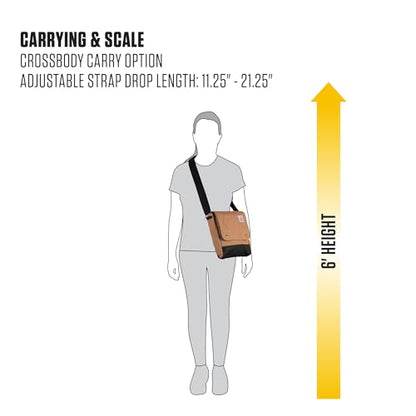 Carhartt Crossbody Snap Bag, Durable, Adjustable Shoulder Bag with Flap Over Snap Closure - color: Greenstone