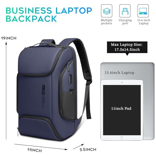 FUTURE AESTHEICS Business Laptop Smart backpack Can Hold 15.6 Inch Laptop Commute Backpack Carry on bag for men and women - color: Blue