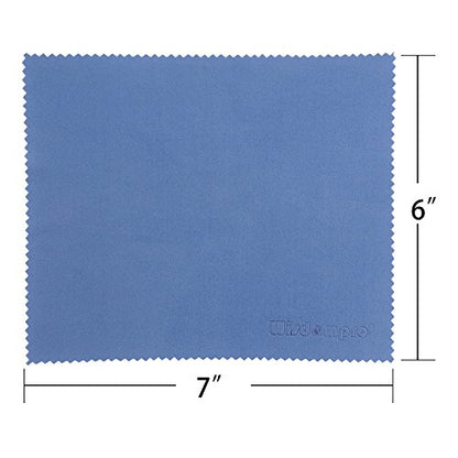Wisdompro 8-Pack 6x7 Inches Microfiber Cleaning Cloth for Camera Lens, Glasses, Phone, iPhone, iPad, Tablet, Laptop, LCD TV, Computer Screen, Monitor and Other Electronics Device - Blue - color: Blue
