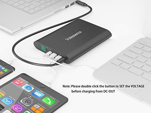 50000mAh Power Bank Multi DC 5/8.4/9/12/16/20V Output for Laptop | High Capacity Portable Charger,Fast Charging External Battery Bank for Dell,HP,CCTV Camera,Project,Printer