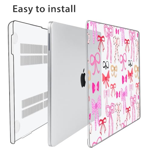 Compatible with MacBook Neo Case 13 inch 2026 Release A3404 with A18 Pro Chip, Anti-Crack & Scratch Protective Hard Shell Case & Keyboard Cover & Screen Protector & Webcam Cover, Bowknot - color: Bowknot