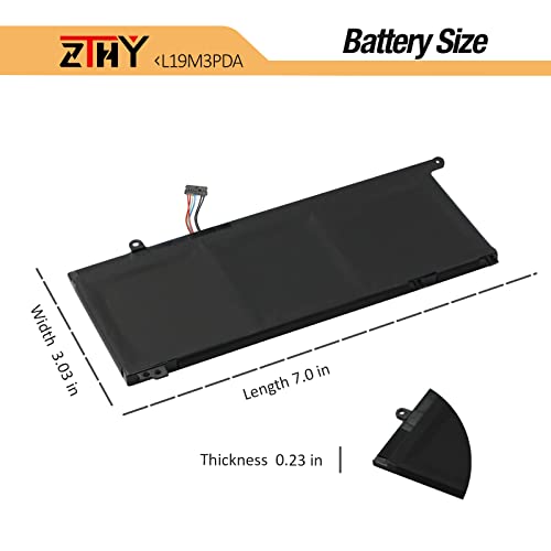 L19C3PDA L19M3PDA Laptop Battery for Lenovo ThinkBook 14 15 (G2, G3, G4) | G2 ITL, ARE, G3 ACL, ITL, G4 ABA Series L19D3PDA L19L3PDA SB10Z21208 SB10Z21203 5B10Z21197 5B10Z21210 5B10Z21202 11.52V 45Wh - size: 7.0*3.03*0.23inch L19M3PDA