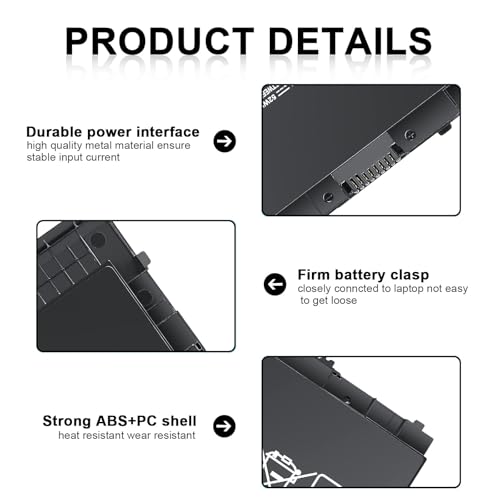 BT04XL Notebook Battery Compatible with HP EliteBook Folio 9470 9470M 9480 9480M Series Ultrabook Laptop fits BA06 BA06XL Battery Spare 687945-001 696621-001 H4Q47AA H4Q48AA BT04 - size: BT04XL