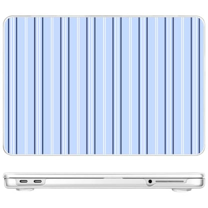 Compatible with MacBook Neo 13 inch (2026 Release A3404) (A18 Pro) with Liquid Retina Display, Printed Slim Protective Case with Screen Protector & Keybaord Cover, Blue Lines - color: Blue lines