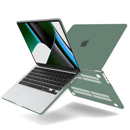 B BELK Compatible with MacBook Pro 14 inch Case 2026-2021 M5 M4 M3 M2 M1 A3427 A3426 A3112 A3185 A3401 A2918 A2992 A2779 A2442, Plastic Hard Shell Case+Keyboard Cover+Screen Protector, Midnight Green - color: Midnight Green