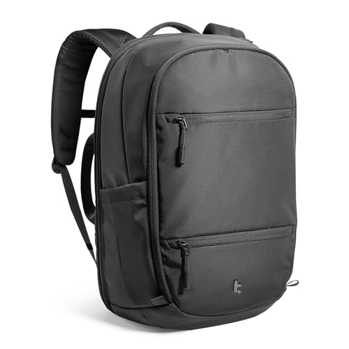 tomtoc Laptop Backpack 32L, Large Business Work Bag Fits 15.6-16 Inch Laptop, Water-Resistant Durable Computer Travel Backpack for Business Trip, Weekend Getaway - color: Black, size: 32L