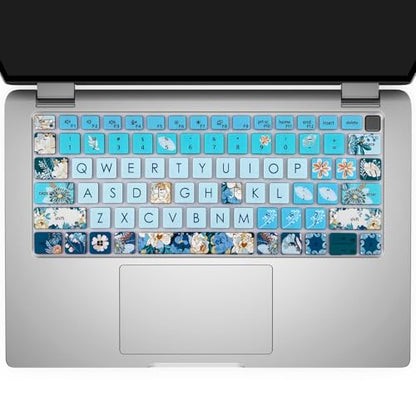 Silicone Keyboard Cover Skin for Dell Latitude 3000 3340 13.3"(2023)/ 5320 5330 5340 5350 13.3"/ 7320 7330 7340 7350,Peony - color: Peony