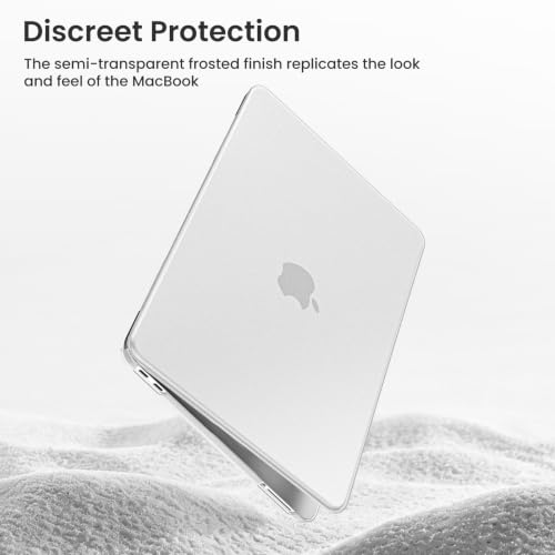 BlueSwan Flexible Case for MacBook Neo 13 inch 2026, Model A3404 A18 Pro | Anti-Scratch Protective Laptop Cover with Grippy Matte Texture, Seamless Fit and Lightweiht, Frosted White - color: Frosted White, size: Neo 13-inch (2026)