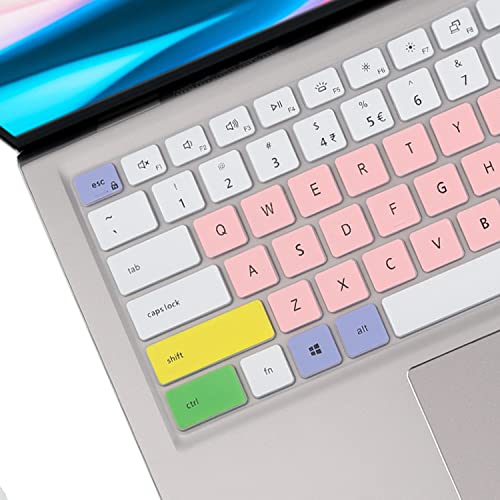 Keyboard Cover for Dell Inspiron 14 7415 7420 7425 7430 7435 14", Inspiron 14 5410 5415 5418 5420 5425 5430, Inspiron 16 5630 5620 5625 7620 7630 16", Dell Latitude 3320 3420, Inspiron 13 5310 - color: Candypink