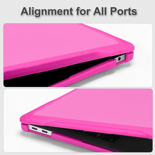 MOSISO Compatible with MacBook Air 13 inch Case M1 2018-2021, Rose Red | Reduces-Fingerprints with Soft TPU Bumper Shell&Keyboard Cover for MacBook Air 13.3 M1, 2021 2020 2019 2018 A2337 A2179 A1932 - color: Rose Red