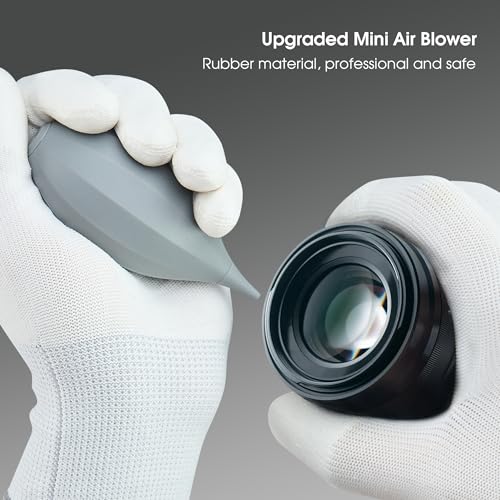 VSGO 4-in-1 Camera Cleaning Kit for Canon, Nikon, Sony DSLR Cameras | Air Blower, Dual-Head Lens Brush Pen, Microfiber Cloths Included, VS-A13E
