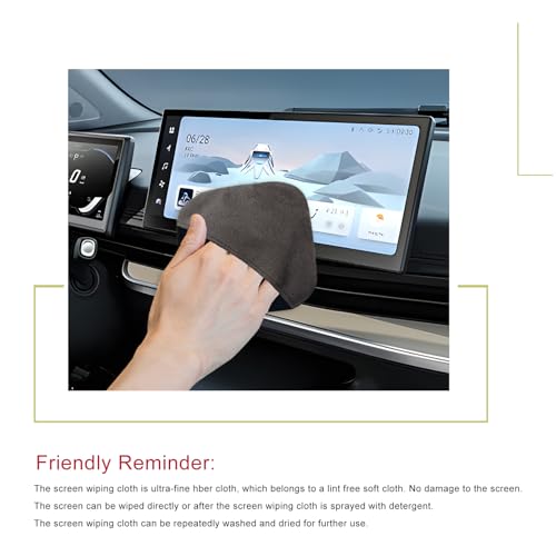 Car Screen Cleaner, 4.13"×4.13" Square Auto Touch Screen Cleaner Microfiber Cleaning Pad, Scratch-Free Microfiber Cleaning Wipe for Vehicle Dashboard LCD Display Laptop - color: Square