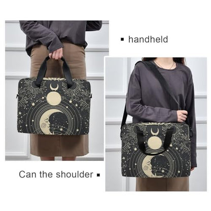 Goth Astrology Tarot Laptop Case 15.6 inch Computer Bag | Waterproof Laptop Briefcase Laptop Bag for Women & Men - color: Goth Astrology Tarot