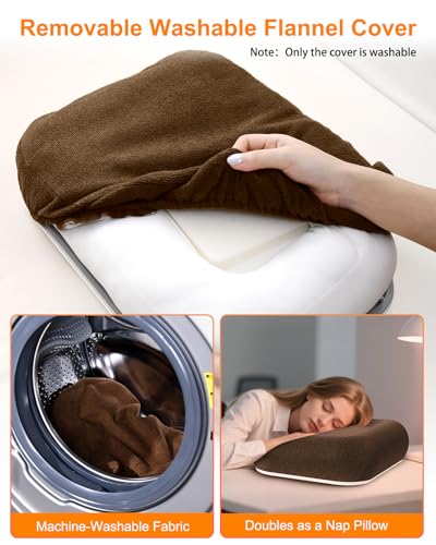 Lap Desk with Storage Cushion Washable with Magnetic Mouse Pad | Multi-Functional Lap Desk for Home Office Couch Bed With Scented Cotton Pads -Fits Up to 15 Inch Laptop