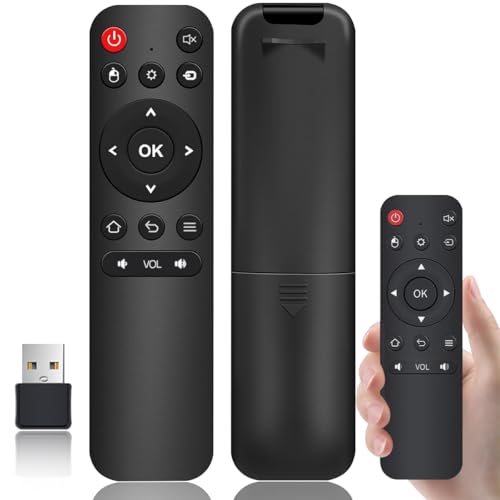 Universal USB Remote Control, Plug & Play Media Remote for PC, Laptop, Smart TV, Windows, Mac, HTPC, PowerPoint Presentation, Music & Video Playback