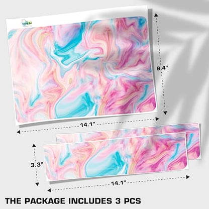 Laptop Skin Decal HP 15.6" - Marbling, Laptop Cover Sticker, No Cutting Required, No Bubble, Waterproof, Scratch Resistant - Including Wide Screen and Wrist Pad - size: 15.6 inch
