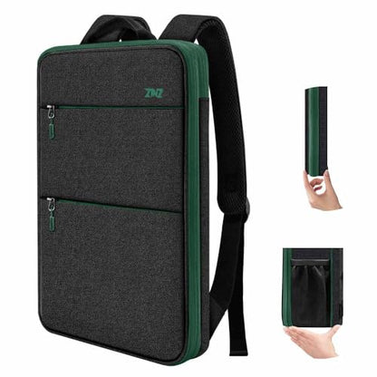 Slim & Expandable Laptop Backpack 15 15.6 16 Inch Case, Water Resistant Travel Backpack Compatible with MacBook Pro/Neo 16" 15", Dell XPS 15 16 and Most 15" 15.6" 16" Notebooks，BK01GR01 - color: Bk01gr01, size: 15"-16"