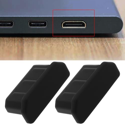 20pcs Mini HDMI Anti Dust Cap Silicone HDMI Female Port Plug Cover for TV Computer Black