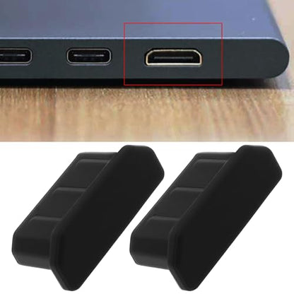 20pcs Mini HDMI Anti Dust Cap Silicone HDMI Female Port Plug Cover for TV Computer Black