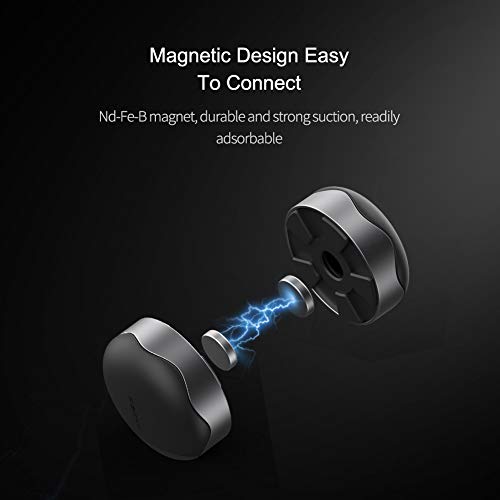 Laptop Cooling Pad, Hagibis Ergonomic Laptop Stand Small Invisible Cooler Ball Portable Magnetic Foot Heat for MacBook Pro Computer - color: Grey