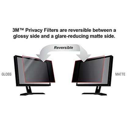 3M Privacy Filter for 21.5 Inch Widescreen Monitor, Reversible Gloss/Matte, Reduces Blue Light, Screen Protection, 16:9 Aspect Ratio (PF215W9B) | Reversible Gloss/Matte, Reduces Blue Light, Screen Protection, (PF215W9B)