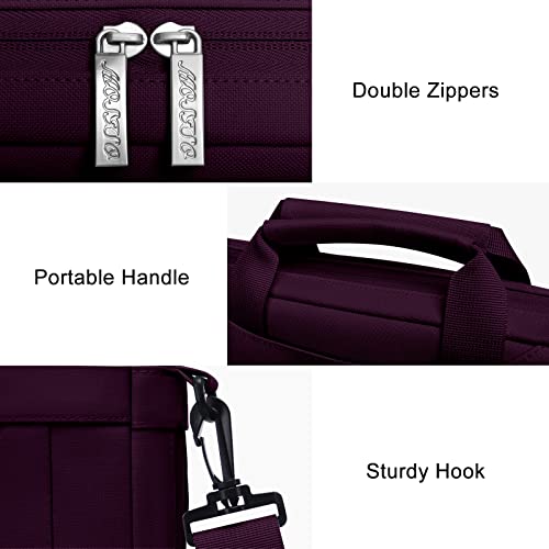 MOSISO Laptop Bag 13.3 inch, 13-14 inch Computer Bags | Compatible with MacBook Neo 13/ Air 13/13.6/ Pro 13/14, Laptop Messenger Bag with Adjustable Depth at Bottom, Magenta Purple - color: Magenta Purple, size: 13.3 inch