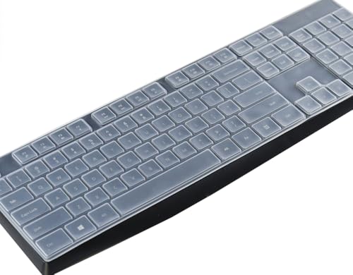 Silicone Keyboard Cover Skin Compatible for HP EliteOne 800 G4 All-in-One PC, HP USB Slim Business Keyboard SK-2120 KU-1469 KB-1469 803181 T4E63AT KBAR211 (Clear)