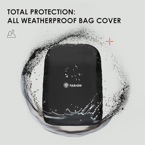 TARION Camera Backpack for Photographers Compact 15L, TB04 Black | 15 Inch Laptop Compartment, Side Access Quick Draw, Anti-theft Hidden Pocket, Tripod Holder, Rain Cover, Travel-Friendly - color: Black