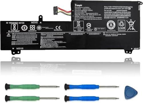 L16L6PC1 Laptop Battery, 11.58V 72Wh 6217mAh Compatible with Lenovo Yoga 720-15IKB Series Notebook L16M6PC1 L16C6PC1 5B10M53745 5B10M53743 5B10M53744 - size: 9.98*3.81*0.34 inch L16L6PC1