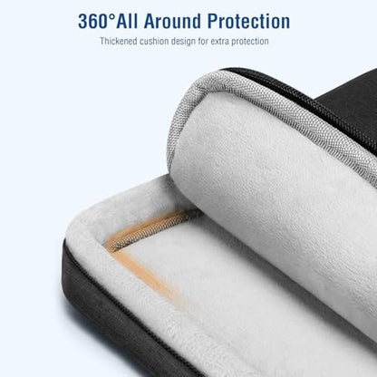 MOSISO 360 Protective Laptop Case 13-14 inch, 13.3 inch Laptop Sleeve,Black | Compatible with MacBook Neo/Air 13.6/Pro 13/Pro 14,HP Dell Acer ASUS,Side Open Carrying Bag with Horizontal&Vertical Pockets
