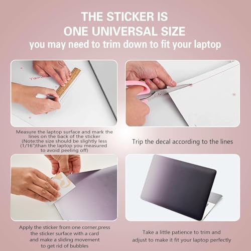 Laptop Notebook Skin Sticker Cover Decal Fits 12 13 13.3 14 15 15.4 15.6 inch Laptop Protector Notebook PC | Easy to Apply, Remove and Change Styles (NEK-33) - color: Nek-33