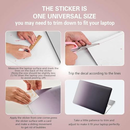 Laptop Notebook Skin Sticker Cover Decal Fits 12 13 13.3 14 15 15.4 15.6 inch Laptop Protector Notebook PC | Easy to Apply, Remove and Change Styles (NEK-33) - color: Nek-33