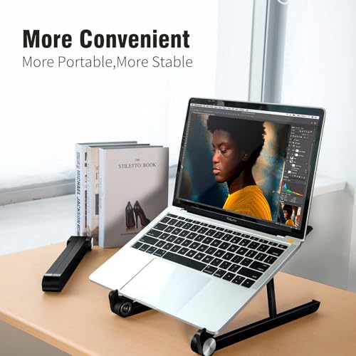 Portable Laptop Stand for Asus TUF Gaming A17 A18 A15 A16 A14 F15 F16 F17 Dash 15 F15 14-18 inch Gaming Laptop.Laptop Stand for Desk,Made of Reinforced Nylon, 304 Stainless Steel and Silicone.Black