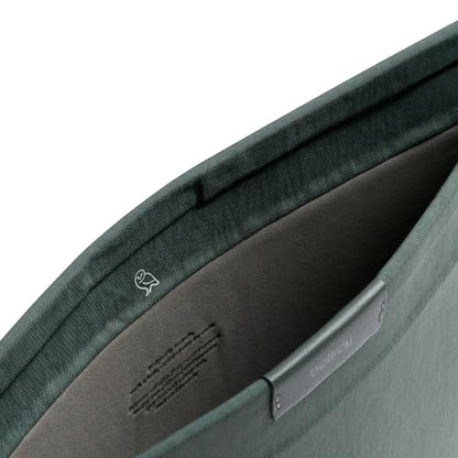 Bellroy Laptop Sleeve (Fits 14 Inch Laptop or MacBook, Slim Protective Case with Magnetic Closure) - Everglade - color: Everglade