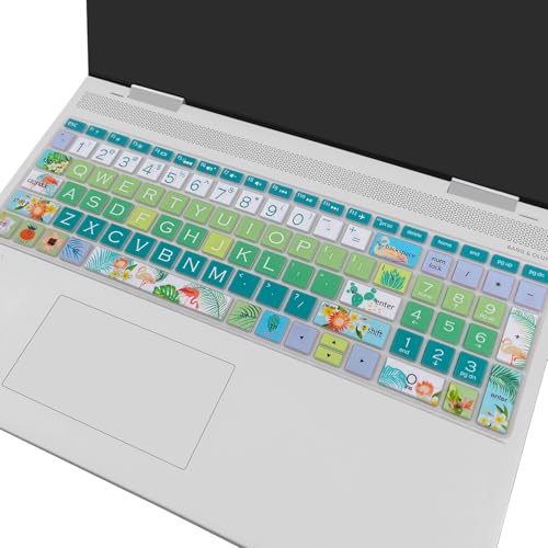 Keyboard Cover for HP Envy x360 15m-bp/bq /2020 2019 HP Pavilion 15/ HP Pavilion x360 15.6” Series/HP Envy 17 17.3" Series/HP Laptop 15t 17t 17-ca0011nr 17-by0040nr, Flamingo - color: Flamingo