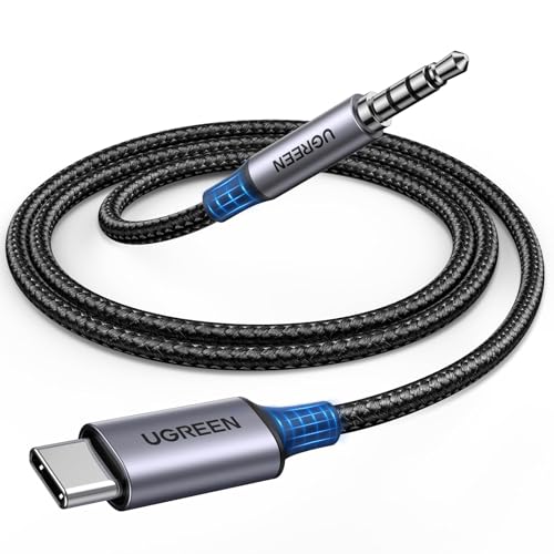 UGREEN USB C to Aux 3.5mm Car Audio Cable TRRS Male Headphone Cord 3.3FT | HiFi DAC 96KHz/24bit, Mic & In-Line Control, TRRS, Compatible with iPhone 17 16 Pro Max Galaxy S26 Pixel 10, for Car Speaker - size: 3.3FT