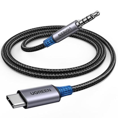UGREEN USB C to Aux 3.5mm Car Audio Cable TRRS Male Headphone Cord 3.3FT | HiFi DAC 96KHz/24bit, Mic & In-Line Control, TRRS, Compatible with iPhone 17 16 Pro Max Galaxy S26 Pixel 10, for Car Speaker - size: 3.3FT